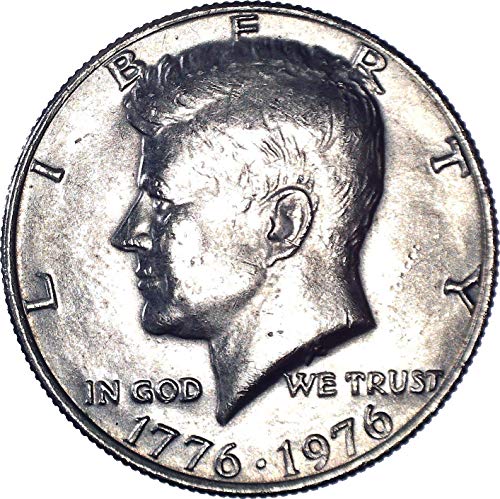 1976 Кенеди Полдоллара 50 цента На Около необращенном формата на