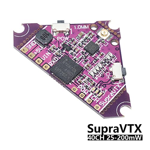 Supra-VTX VTX 5,8 G 40CH 25 Mw 100 mw 200 Mw Предавател OSD да се регулира за Матово Bwhoop Mobula7 Mobula6