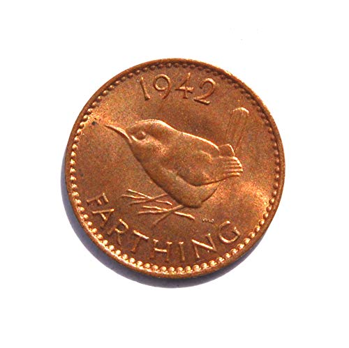 1942 обединено Кралство Обединено КралствоГеорг VI с надпис IND: IMP, Втората световна война, монети, деноминирани