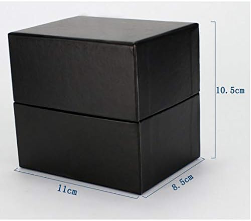 UXZDX Кутия за часовници CUJUX - Черна Подарък Кутия Оригинална Кутия За Часовници Кутия За Опаковане на Обеци