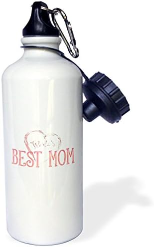 3dRose най-Добрата В Света Мама – Очарователен Подарък Спортна Бутилка за вода, 21 унция, Многоцветен