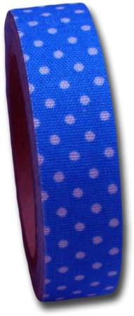 Тъканта лента Мая Road FT2512 Candy Точки за бродерия, Синя Малина