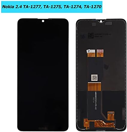LCD дисплей Vvsialeek, съвместим с Nokia 2.4 TA-1277, TA-1275, TA-1274, TA-1270, 6,5-инчов сензорен дисплей,