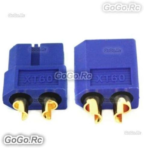GoGoRc 5 Двойки Пулевых Конектори XT60 Свещи Мъжки и Женски за RC LiPo Батерии Син Цвят