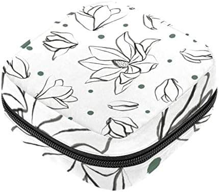 Чанта за съхранение на Хигиенни Кърпички с цвете Магнолия в Грах, Преносим чанта за Жени, Момичета, Чанта за