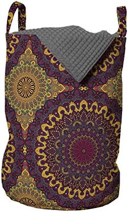 Марокански чанта за дрехи Ambesonne, Вдъхновена от Винтажным дизайн в стил на източното изкуство с мотиви Мандала,