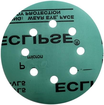Шлифовъчни дискове Sungold Abrasives 74706 5 инча с 8 дупки с шкурка 80 Eclipse Film, с куки и вериги, опаковки