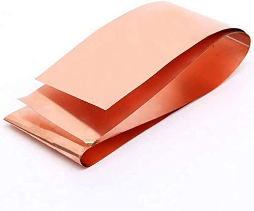 Меден лист YIWANGO 99.9% Чиста Мед Cu Метални Листа Фолио 0.01x200x1000 мм за космическата индустрия Ръчно изработени