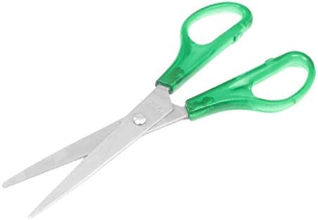 X-DREE Домакински режещи инструменти за домашния офис Ножици със зелена пластмасова дръжка (Herramienta de corte