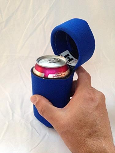Хладилник за консервени кутии HOODZEEZ с качулка и лесно се отваря капака под формата на чаши (royal blue)