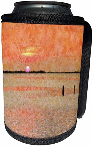 Триизмерно неоново оранжево Небето, Отражающегося Във Водата На Бор. - Опаковки за бутилки-охладители (cc-360282-1)