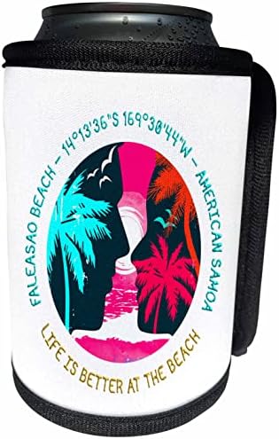 3 Плаж Роза Фалеасао, Американска Самоа. Животът става по-добре век - Опаковки за бутилки-охладители (cc_356510_1)