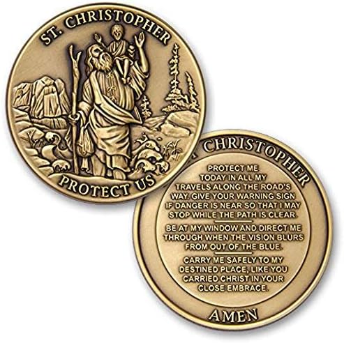 Монета На Повикване На Св. Кристофър Защитете Нас