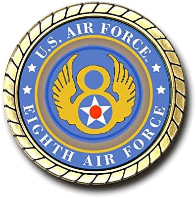 8-аз съм Осми монета със стария логото на Военно-въздушните сили на САЩ Официално лицензирани