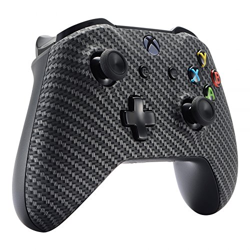 Екстремен Черен Сребрист Калъф за лицеви панели от въглеродни влакна за безжичен контролер Xbox One 1708, мек