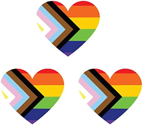 Стикер TreeArm Transgender Progress Pride с розови сърце, любов към семейството ЛГБТ с помощта на тази винил