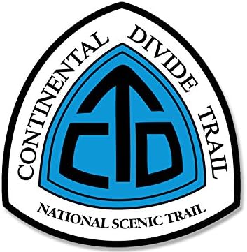 Стикер във формата на националния живописния марка Continental Divide Trail (стикер за екскурзия)