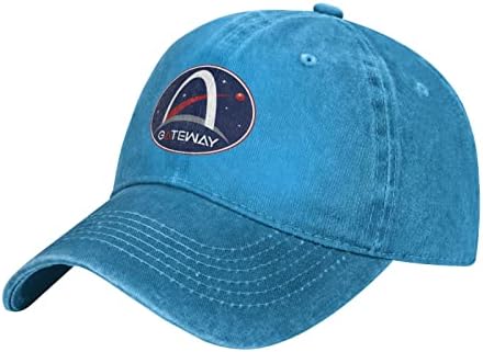 EIEIWAI Логото на НАСА Артемида Регулируема Мъжка бейзболна шапка на Женски Шапки Възрастни Каубойски Шапки