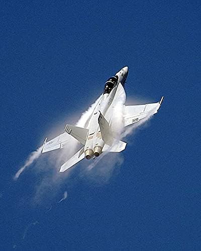 Военноморски авиошоу F-18 Е / F/A-18F Super Hornet 11x14 Фотопринт от галогенида сребро