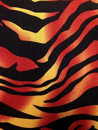 Огнено Абстрактен модел във формата на Зебра на Эластичном Однопролетном Трикотажном Трикотаж от Полиестер и