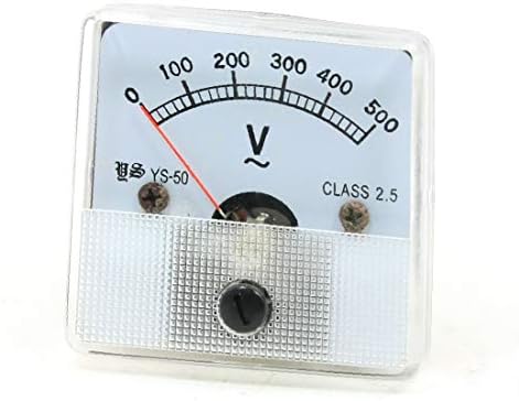 X-DREE AC 0-500 В Диапазон на измерване, панел Аналогов метър напрежение, Волтметър YS-50 (Voltmetro YS-50, устройство за измерване на аналогово напрежение ac 0-500 В