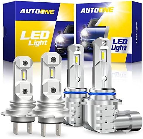 Led лампи AUTOONE H7 (2 опаковки) и led крушката 9005/HB3 (2 опаковки), Комплектен продукт