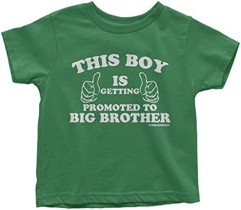 Threadrock Little Boys' Това момче получава повишаване на тениски Big Brother