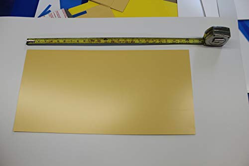Пластмасов лист от стирольного полистирол с Дебелина 0,60 10 инча X 24 с Лъскава кафява на цвят RP087