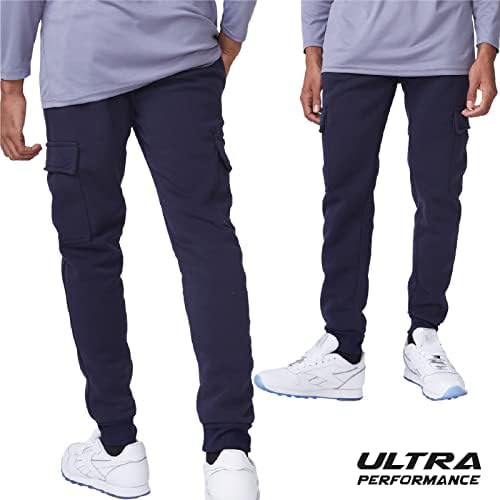 Мъжки Спортни панталони Ultra Performance 3 в опаковка, Флисовые Джоггеры-карго за мъже с джобове