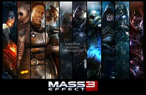 Най-гледаното постер - Плакат на Mass Effect 1 2 3 Trilogy Crew С лъскава повърхност, Направено в САЩ - OTH216