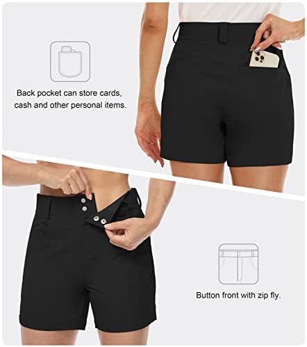 Дамски туристически Панталони за голф MoFiz, бързо съхнещи Леки Спортни Ежедневни Летни къси Панталони-с Карго