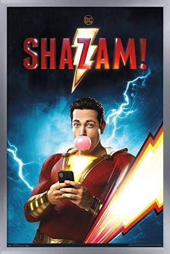 Плакат на стената Trends International DC Comics Movie - Shazam - Успокой се, 22.375 x 34, Версия без рамка