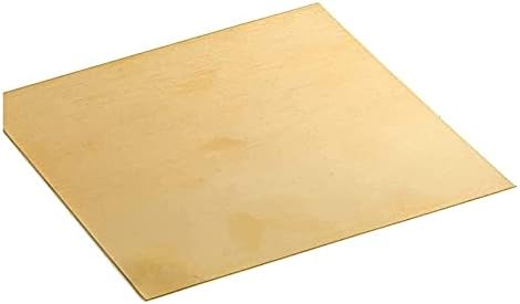 NIANXINN Медни Листа фолио, Месинг лист, Суровини, за обработка на метали, 0,8x200x300 мм, 1x100x100 мм Листове