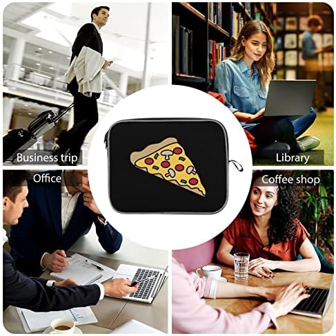 Калъф за лаптоп за Пица, Здрав устойчив на удари Защитен Калъф За Носене на Компютъра, Куфарче, Чанта
