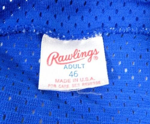 В края на 1980-те - началото на 1990-те години Хънтсвил Старс #45 Използвана в игра Синя Риза 46 DP23937 - Използваните В играта тениски MLB