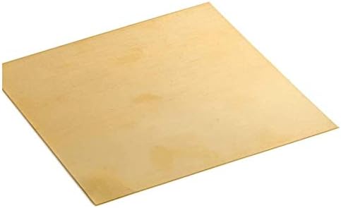 Месинг лист HUILUN Месинг лист Перцизионные метали Суровини Медни плочи (Размер: 200 мм x 200 мм x 0,8 mm)