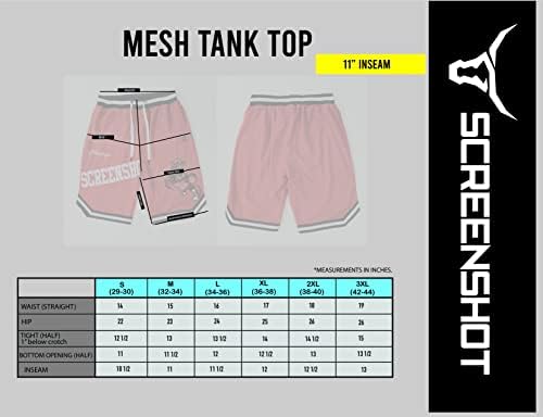 СНИМКА на Мъжки къси Панталони от Вкара плат Premium Urban Sreetwear Fashion Баскетбол Mesh Shorts - Спортни