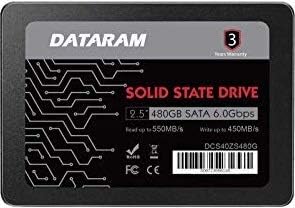 Твърд диск Dataram обем 480 GB 2,5 SSD, който е Съвместим с HP PROBOOK 450 G3