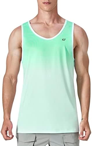 EZRUN Мъжки Блузи на Бретелях, бързо съхнещи Спортни Плажни Ризи За Плуване, Ризи без Ръкави за Занимания с