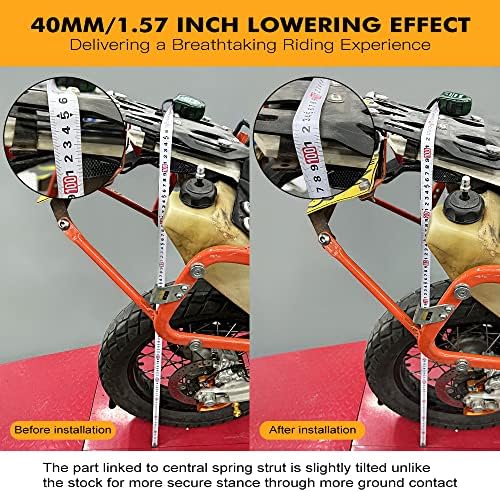 Опускные сцепление окачване NICECNC оранжев цвят 40 мм/1,57, съвместими с КТМ 690 Ендуро/Ендуро R/SMC/SMC R