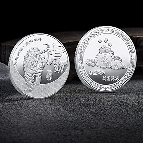 Възпоменателна Монета От vermeil, Мемориал медал на Година на Тигъра, Щастлива Криптовалюта 2021, са подбрани